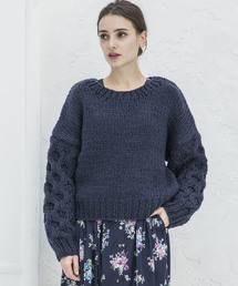 Emma Taylor | 【STYLEBAR】ハンドニットアランスリーブプルオーバー(ニット/セーター)