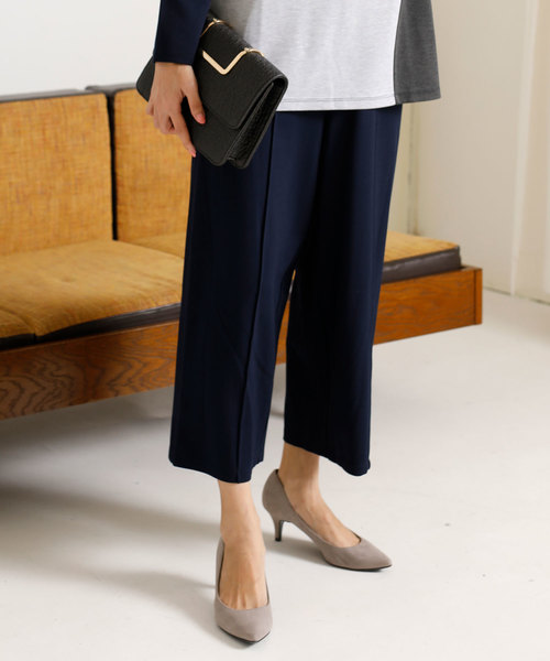 A/C DESIGN BY ALPHA CUBIC（エーシーデザインバイアルファキュービック）の「ポンチワイドパンツ（その他パンツ・レディース・チャコールグレー/ブラック/ネイビー・M size/L size）」の3枚目の写真