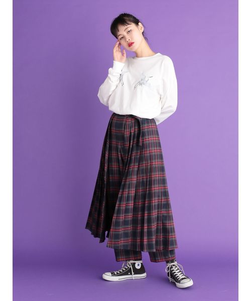 jouetie（ジュエティ）の「ジャパンロンT（Tシャツ/カットソー・レディース・ブラック/オフホワイト/ベビーピンク・MEDIUM）」の6枚目の写真