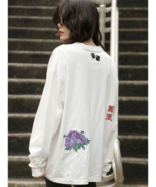 jouetie（ジュエティ）の「ジャパンロンT（Tシャツ/カットソー・レディース・ブラック/オフホワイト/ベビーピンク・MEDIUM）」の8枚目の写真