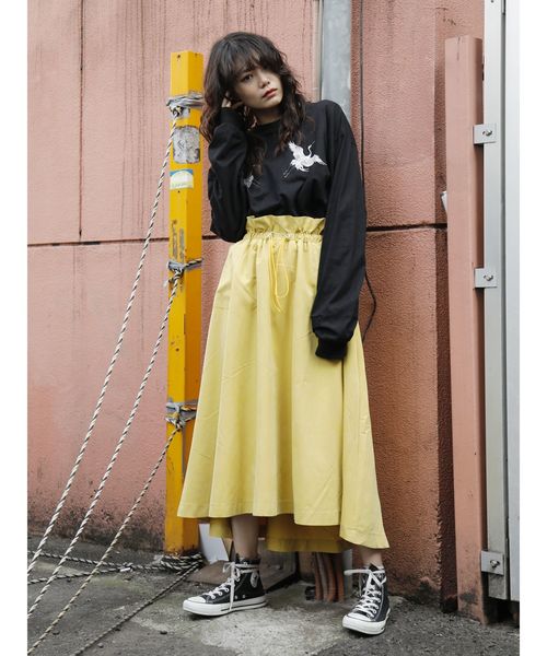 jouetie（ジュエティ）の「ジャパンロンT（Tシャツ/カットソー・レディース・ブラック/オフホワイト/ベビーピンク・MEDIUM）」の12枚目の写真