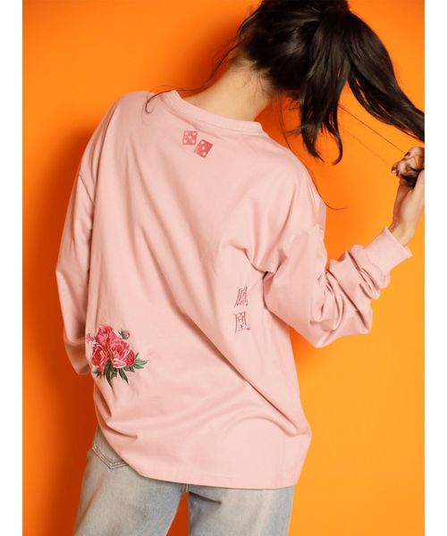 jouetie（ジュエティ）の「ジャパンロンT（Tシャツ/カットソー・レディース・ブラック/オフホワイト/ベビーピンク・MEDIUM）」の16枚目の写真