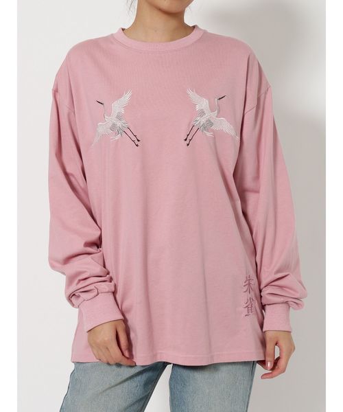 jouetie（ジュエティ）の「ジャパンロンT（Tシャツ/カットソー・レディース・ブラック/オフホワイト/ベビーピンク・MEDIUM）」の18枚目の写真