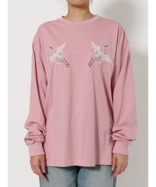 jouetie（ジュエティ）の「ジャパンロンT（Tシャツ/カットソー・レディース・ブラック/オフホワイト/ベビーピンク・MEDIUM）」の20枚目の写真