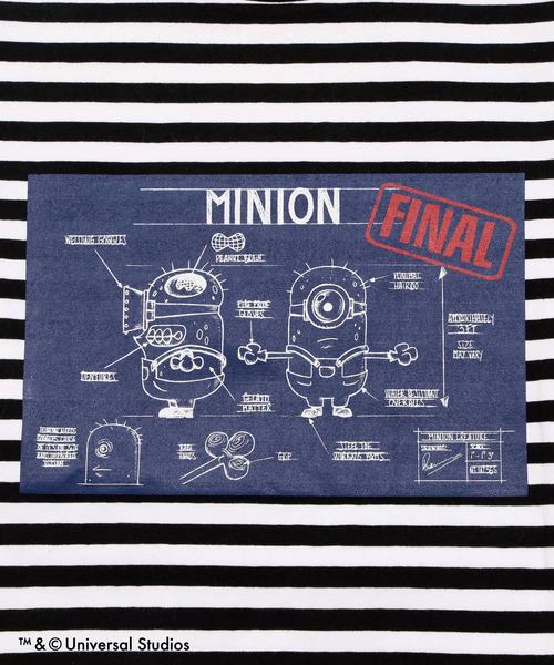 DING（ディング）の「DING/MINIONS ボーダーロングTシャツ（Tシャツ/カットソー・メンズ・ブラック系その他5/オレンジ系その他6・SMALL/MEDIUM）」の11枚目の写真