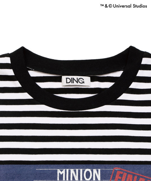 DING（ディング）の「DING/MINIONS ボーダーロングTシャツ（Tシャツ/カットソー・メンズ・ブラック系その他5/オレンジ系その他6・SMALL/MEDIUM）」の10枚目の写真