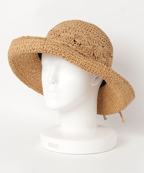 WEGO（ウィゴー）の「WEGO/ラウンドレース編みハット（ハット・レディース・キャメル/ベージュ・FREE）」の6枚目の写真