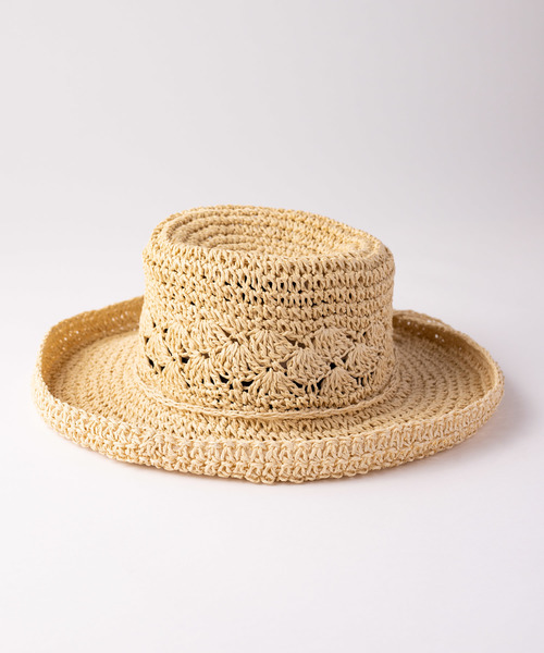 WEGO（ウィゴー）の「WEGO/ラウンドレース編みハット（ハット・レディース・キャメル/ベージュ・FREE）」の11枚目の写真