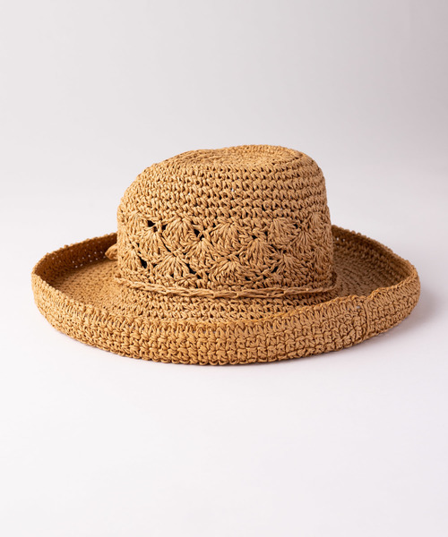 WEGO（ウィゴー）の「WEGO/ラウンドレース編みハット（ハット・レディース・キャメル/ベージュ・FREE）」の10枚目の写真