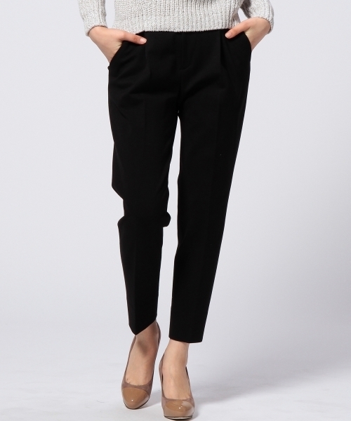 UNITED ARROWS(ユナイテッドアローズ)の「UAB A/N/R PONTE タック パンツ②◇(その他パンツ・レディース・グレー/ブラック・40/36/38/34)」の1枚目の写真