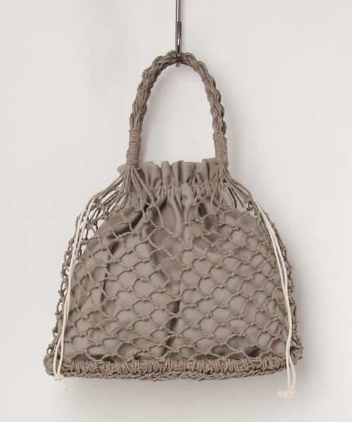 cepo（セポ）の「ペーパーアミバッグ（ハンドバッグ・レディース・グレー/ベージュ・FREE）」の2枚目の写真
