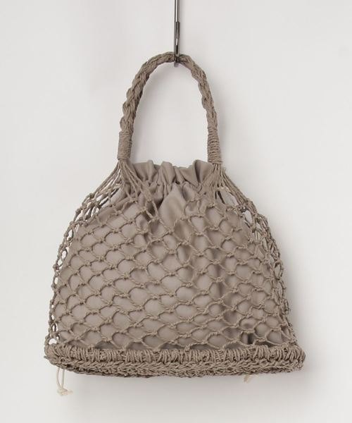 cepo（セポ）の「ペーパーアミバッグ（ハンドバッグ・レディース・グレー/ベージュ・FREE）」の4枚目の写真