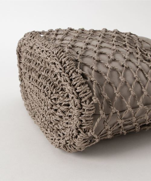 cepo（セポ）の「ペーパーアミバッグ（ハンドバッグ・レディース・グレー/ベージュ・FREE）」の6枚目の写真