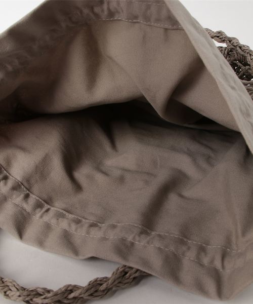 cepo（セポ）の「ペーパーアミバッグ（ハンドバッグ・レディース・グレー/ベージュ・FREE）」の3枚目の写真