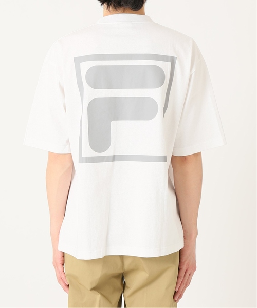 FILA（フィラ）の「FILA / フィラ 別注 ロゴ プリント Tシャツ（Tシャツ/カットソー・メンズ・ホワイト/ブルー/ブラック・X-LARGE/LARGE/MEDIUM）」の6枚目の写真