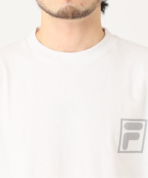 FILA（フィラ）の「FILA / フィラ 別注 ロゴ プリント Tシャツ（Tシャツ/カットソー・メンズ・ホワイト/ブルー/ブラック・X-LARGE/LARGE/MEDIUM）」の10枚目の写真