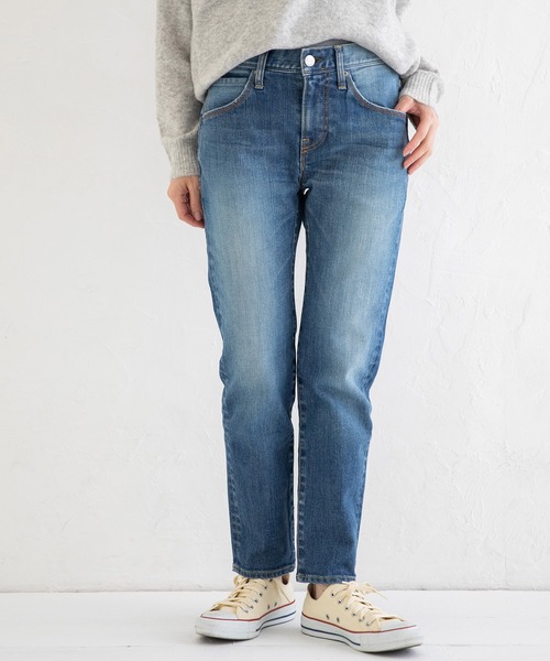 Munich(ミューニック)の「【Munich定番】スラウチテーパードデニムパンツ(デニムパンツ・レディース・インディゴブルー・S/M/XS/XXS)」の1枚目の写真