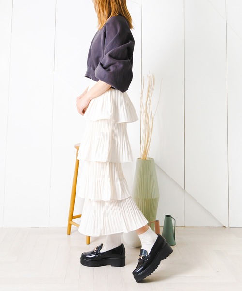 attagirl（アタガール）の「厚底ソールビットローファー（ローファー・レディース・ブラック/ブラウン/ブラック系その他/ベージュ・LL/S/M/L/3L）」の11枚目の写真