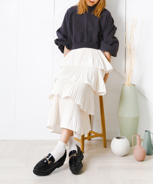 attagirl（アタガール）の「厚底ソールビットローファー（ローファー・レディース・ブラック/ブラウン/ブラック系その他/ベージュ・LL/S/M/L/3L）」の13枚目の写真