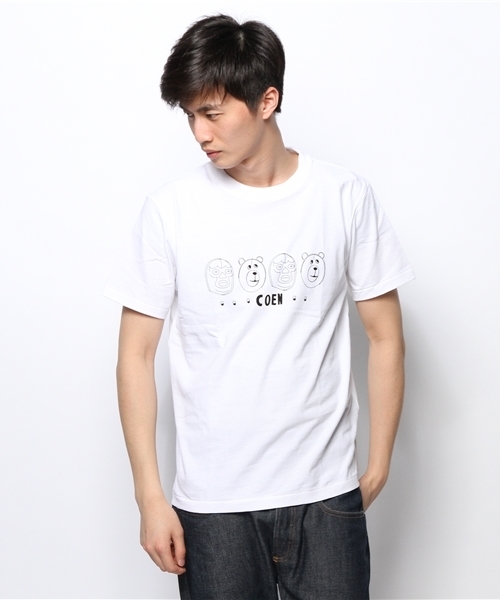coen(コーエン)の「viva coen プリントTシャツ①(Tシャツ/カットソー・メンズ・ホワイト/グレー・X-LARGE/SMALL/MEDIUM/LARGE)」の1枚目の写真