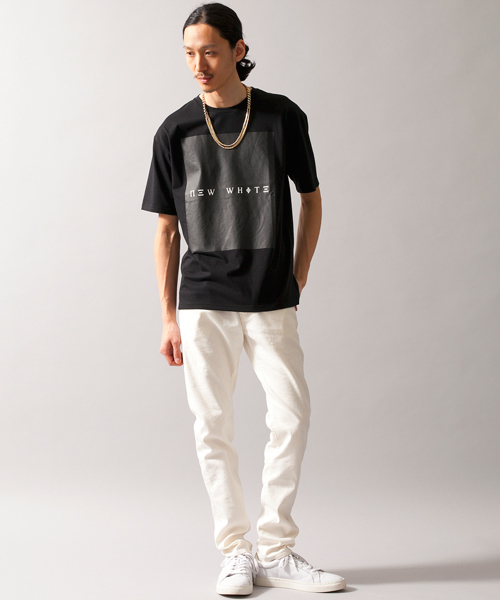 MONKEY TIME（モンキータイム）の「MT∴ NEW WHITE クルーネック BIG T（Tシャツ/カットソー・メンズ・ホワイト/ブラック・LARGE/MEDIUM/SMALL）」の7枚目の写真