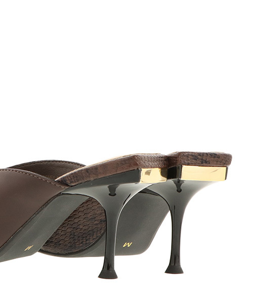 RANDA(ランダ)の「ポインテッドトゥミュールパンプス(パンプス・レディース・ブラック/ブラウン/アイボリー/オレンジ・S/M/L/LL)」の6枚目の写真