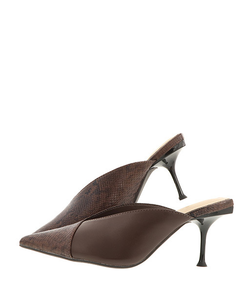 RANDA(ランダ)の「ポインテッドトゥミュールパンプス(パンプス・レディース・ブラック/ブラウン/アイボリー/オレンジ・S/M/L/LL)」の8枚目の写真