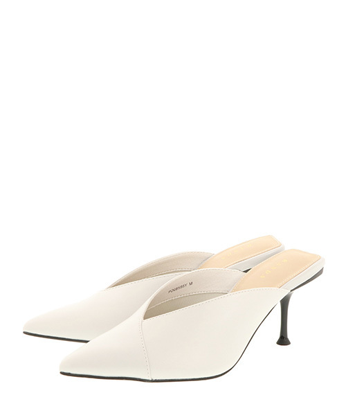 RANDA(ランダ)の「ポインテッドトゥミュールパンプス(パンプス・レディース・ブラック/ブラウン/アイボリー/オレンジ・S/M/L/LL)」の11枚目の写真