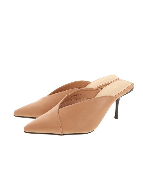 RANDA(ランダ)の「ポインテッドトゥミュールパンプス(パンプス・レディース・ブラック/ブラウン/アイボリー/オレンジ・S/M/L/LL)」の12枚目の写真