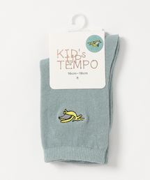 SESTO | gu20ss/KID'Sクルー丈　ワンポイント刺繍ソックス(ソックス/靴下)