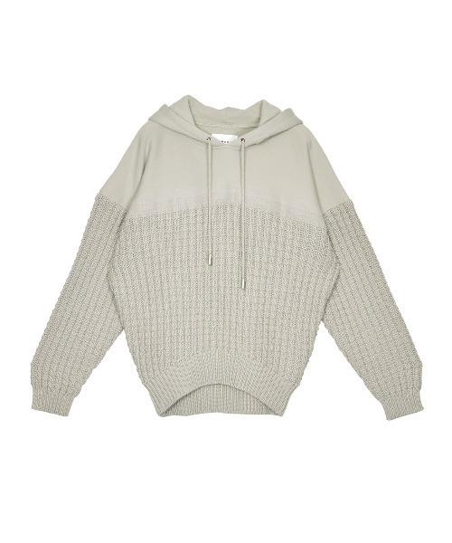 AMERI（アメリ）の「NEEDLE PUNCH KNIT HOODIE（ニット/セーター）」 WEAR