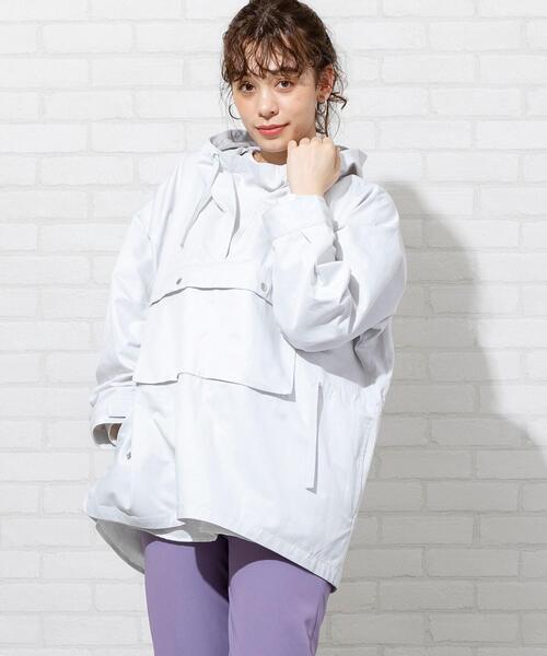 coen（コーエン）の「【WEB限定カラー】アノラックフーディーパーカー（マウンテンパーカー・レディース・ライトブルー/ベージュ/カーキ/ライトグレー・FREE）」の6枚目の写真