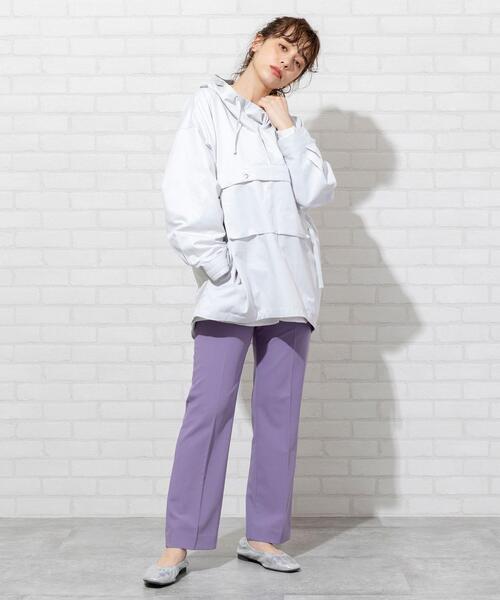 coen（コーエン）の「【WEB限定カラー】アノラックフーディーパーカー（マウンテンパーカー・レディース・ライトブルー/ベージュ/カーキ/ライトグレー・FREE）」の5枚目の写真