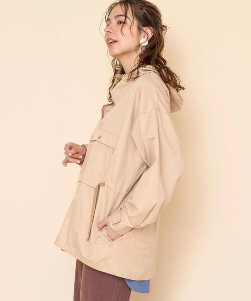 coen（コーエン）の「【WEB限定カラー】アノラックフーディーパーカー（マウンテンパーカー・レディース・ライトブルー/ベージュ/カーキ/ライトグレー・FREE）」の22枚目の写真