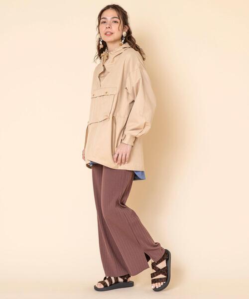 coen（コーエン）の「【WEB限定カラー】アノラックフーディーパーカー（マウンテンパーカー・レディース・ライトブルー/ベージュ/カーキ/ライトグレー・FREE）」の20枚目の写真