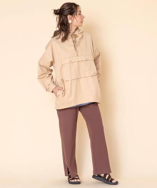 coen（コーエン）の「【WEB限定カラー】アノラックフーディーパーカー（マウンテンパーカー・レディース・ライトブルー/ベージュ/カーキ/ライトグレー・FREE）」の19枚目の写真