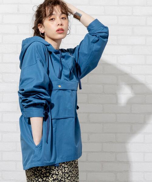 coen（コーエン）の「【WEB限定カラー】アノラックフーディーパーカー（マウンテンパーカー・レディース・ライトブルー/ベージュ/カーキ/ライトグレー・FREE）」の18枚目の写真