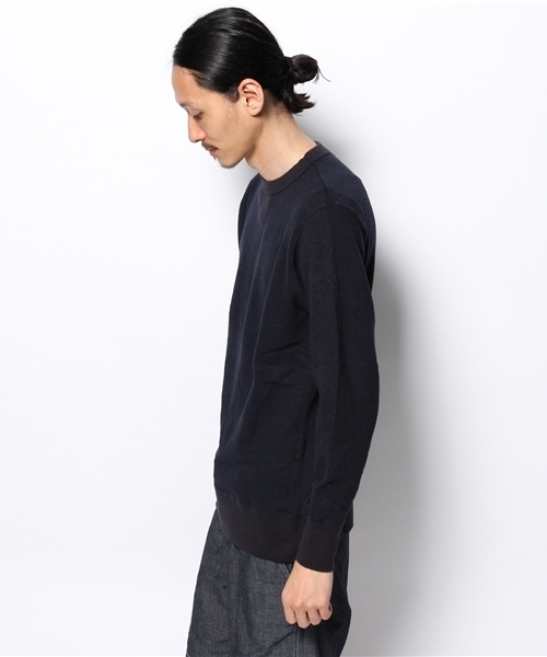 BEAMS(ビームス)の「SBTRACT×BEAMS / 別注 クルースウェット(スウェット・メンズ・ネイビー・LARGE/SMALL/MEDIUM)」の2枚目の写真