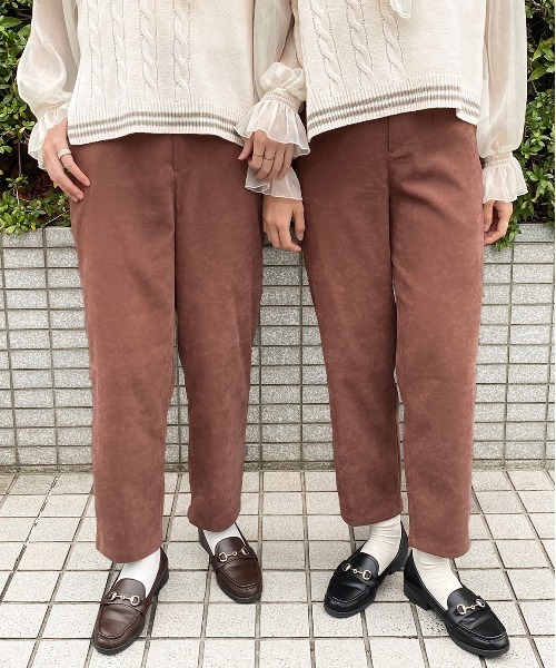 PairPair（ペアペア）の「ベルト付スラックスパンツ(セットアップ)（スラックス・レディース・ライトベージュ/ブルーグレー/モカ・FREE）」の3枚目の写真