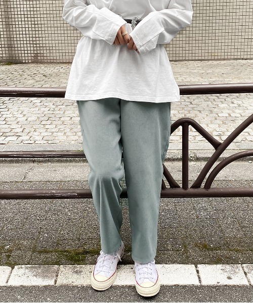 PairPair（ペアペア）の「ベルト付スラックスパンツ(セットアップ)（スラックス・レディース・ライトベージュ/ブルーグレー/モカ・FREE）」の15枚目の写真