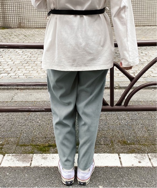 PairPair（ペアペア）の「ベルト付スラックスパンツ(セットアップ)（スラックス・レディース・ライトベージュ/ブルーグレー/モカ・FREE）」の17枚目の写真