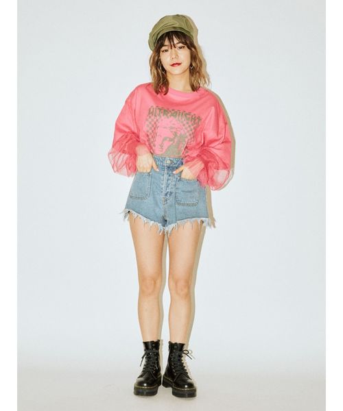 jouetie（ジュエティ）の「オーバーチュールロックT（Tシャツ/カットソー・レディース・ブラック/オフホワイト/ピンク・MEDIUM）」の10枚目の写真