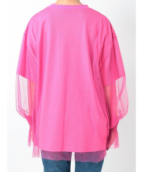 jouetie（ジュエティ）の「オーバーチュールロックT（Tシャツ/カットソー・レディース・ブラック/オフホワイト/ピンク・MEDIUM）」の16枚目の写真
