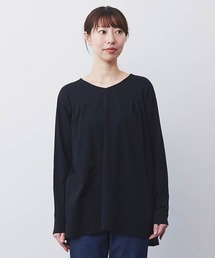 ＩＥＤＩＴ　汗ジミ軽減加工をほどこしたフレアータックロングＴシャツ