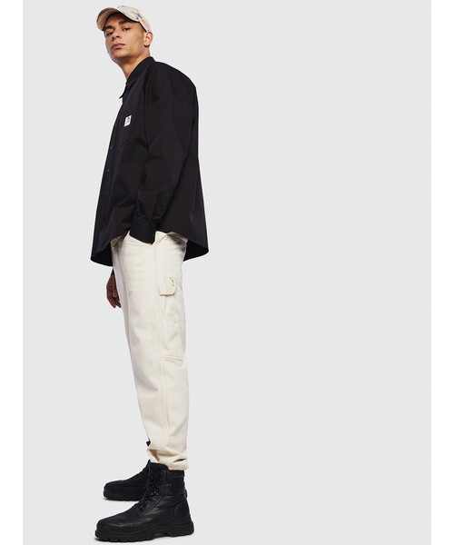 diesel ルーズフィット パッチデザイン シャツ Sサイズ