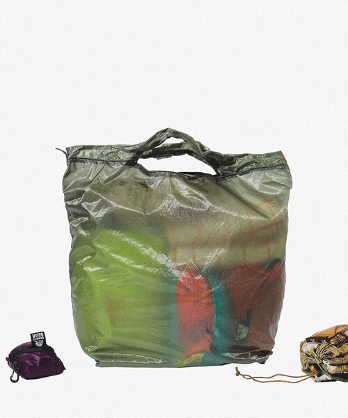 Granite Gear（グラナイトギア）の「GRANITE GEAR / AIR GROCERY BAG エコバッグ（エコバッグ/サブバッグ・レディース・ホワイト/パープル/カーキ/オレンジ/ブラック/ピンク/チャコールグレー/ブルー・ONE SIZE）」の4枚目の写真