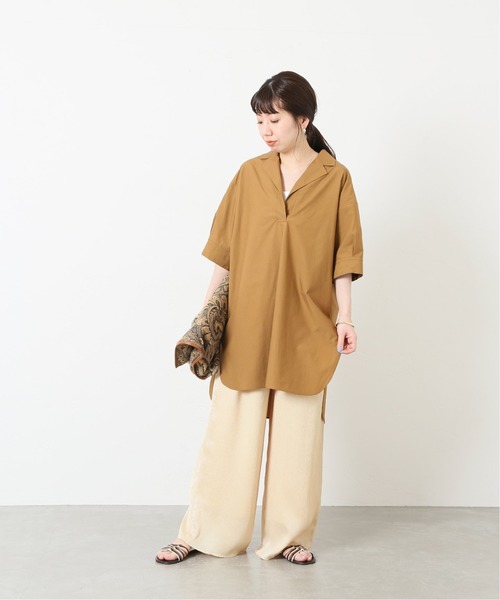 journal standard】セシュタイプライターボウタイチュニック黒