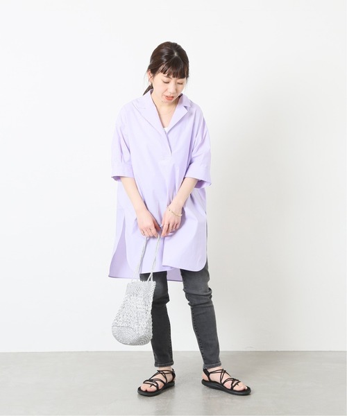JOURNAL STANDARD セシェタイプライターボウタイチュニック ✧*。 journal standard】セシュタイプライターボウタイチュニック黒