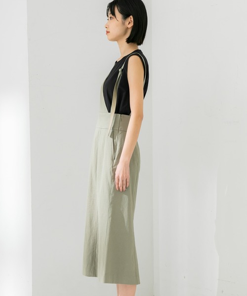 STUDIOUS(ステュディオス)の「【STUDIOUS】アシメジャンパースカート(ワンピース・レディース・カーキ/ブラウン・1/2)」の8枚目の写真