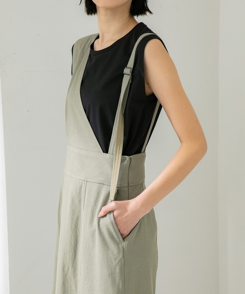 STUDIOUS(ステュディオス)の「【STUDIOUS】アシメジャンパースカート(ワンピース・レディース・カーキ/ブラウン・1/2)」の13枚目の写真